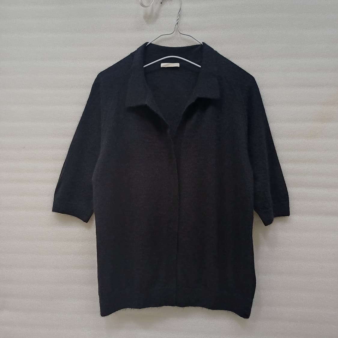 한섬 더캐시미어 순 캐시미어 카라 니트 여성 L 블랙 사랑봉봉 상품이미지1