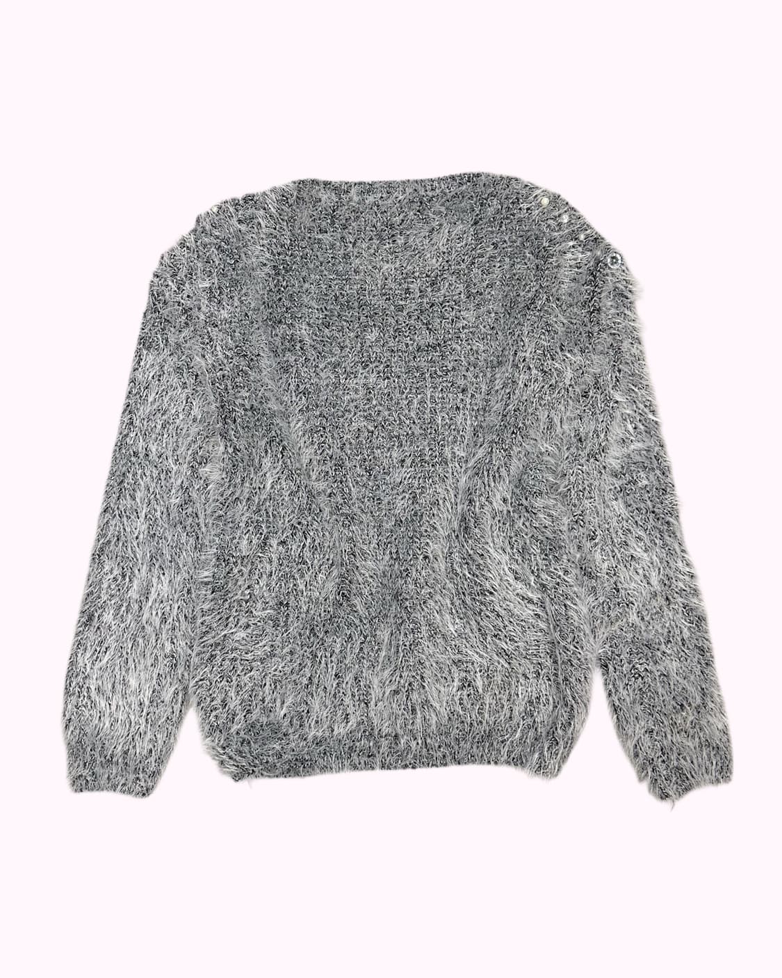 white hairy jewel knit 상품이미지5