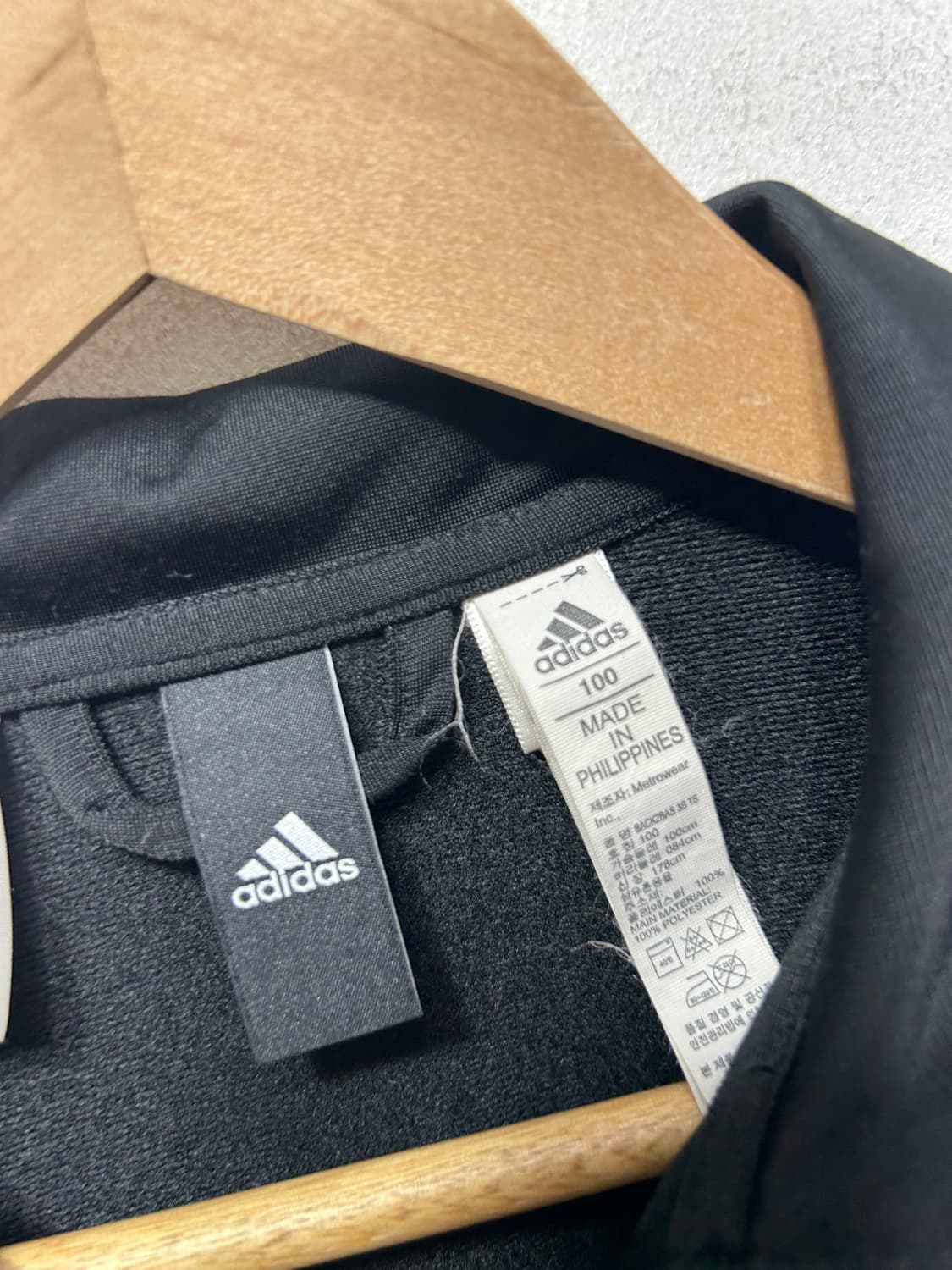 아디다스 투톤 집업 트랙 저지 L /100  상품이미지3