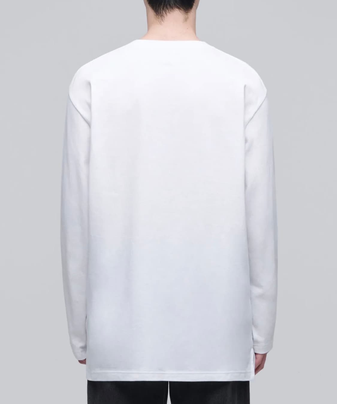 무신사 스탠다드 레이어드 크루 넥 긴소매 티셔츠_일반 기장 [화이트] 상품이미지5