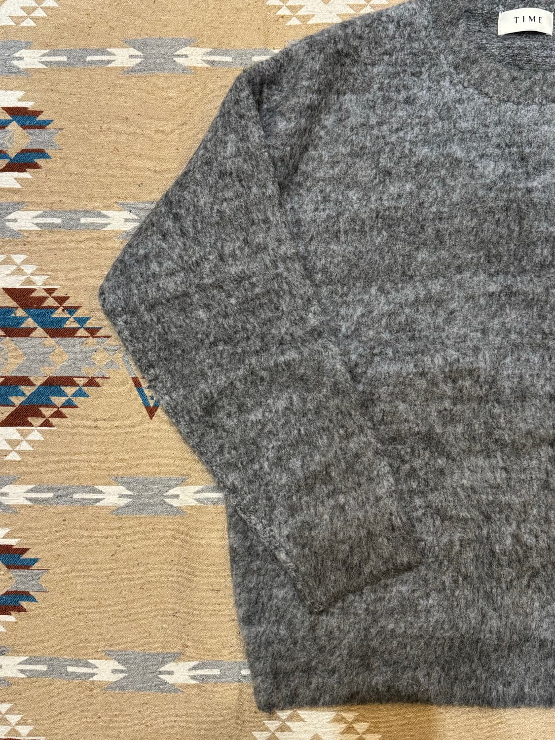 [L][100] 타임옴므 알파카 니트 그레이  상품이미지2