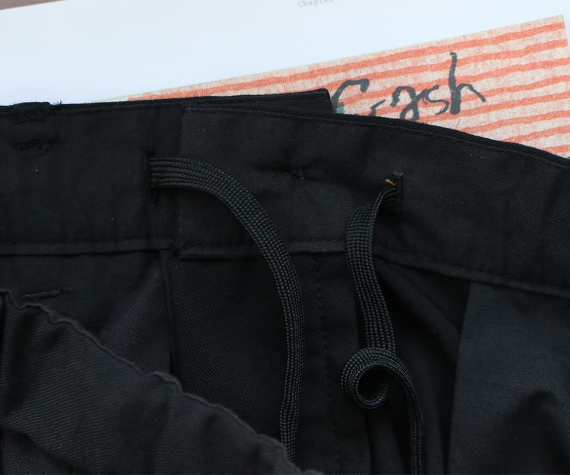  Hare 블랙 와이드 팬츠  상품이미지7