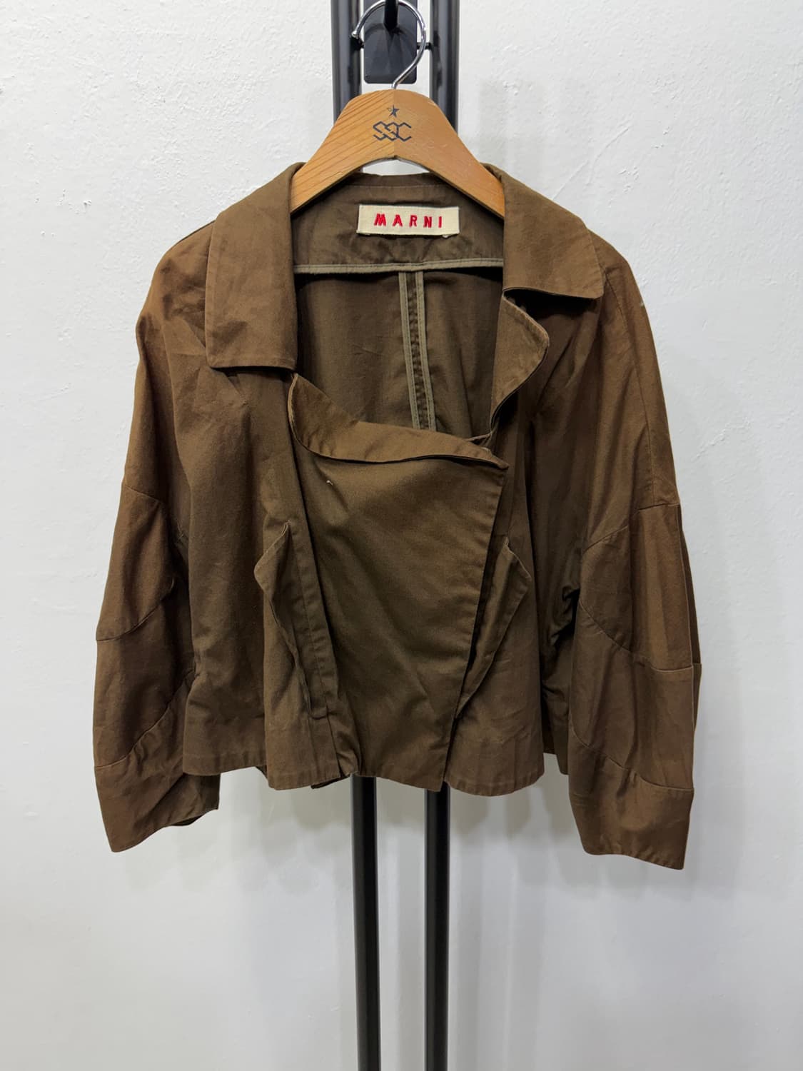 정품) 마르니 브라운 컬러 루즈핏 자켓 38 상품이미지1