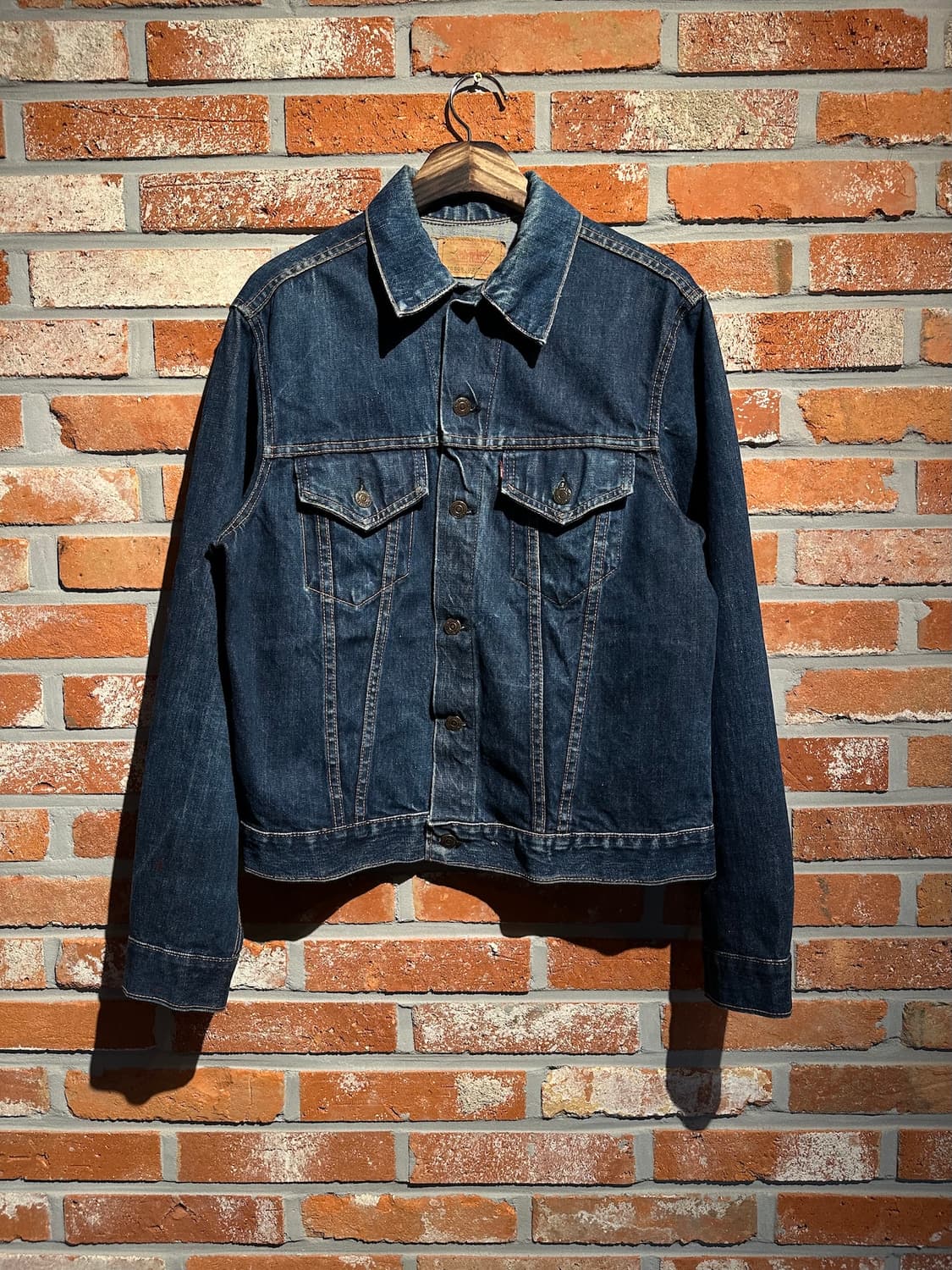 70s USA 빈티지 리바이스 70505 빅E 데님 트러커 자켓 상품이미지2
