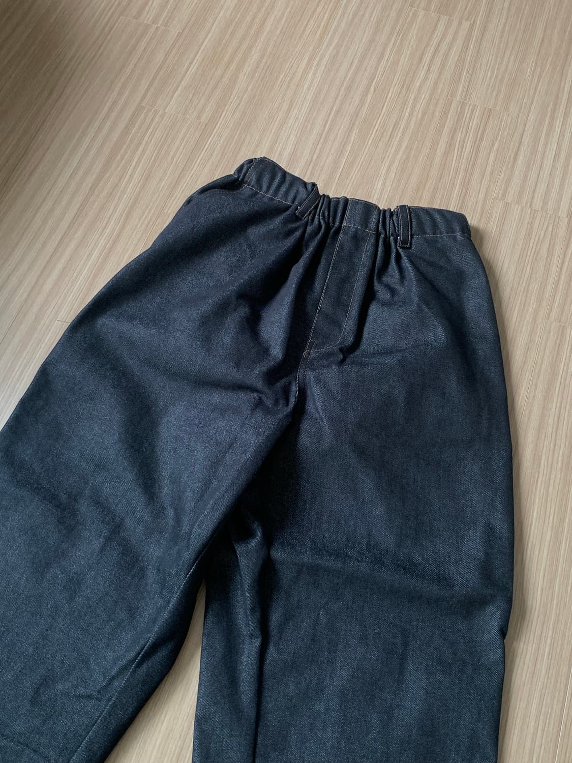 흑청 와이드 데님팬츠 상품이미지3