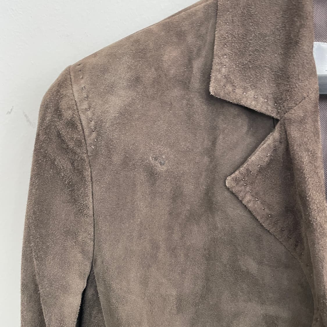 막스마라 브라운 스웨이드 레더 자켓 상품이미지3