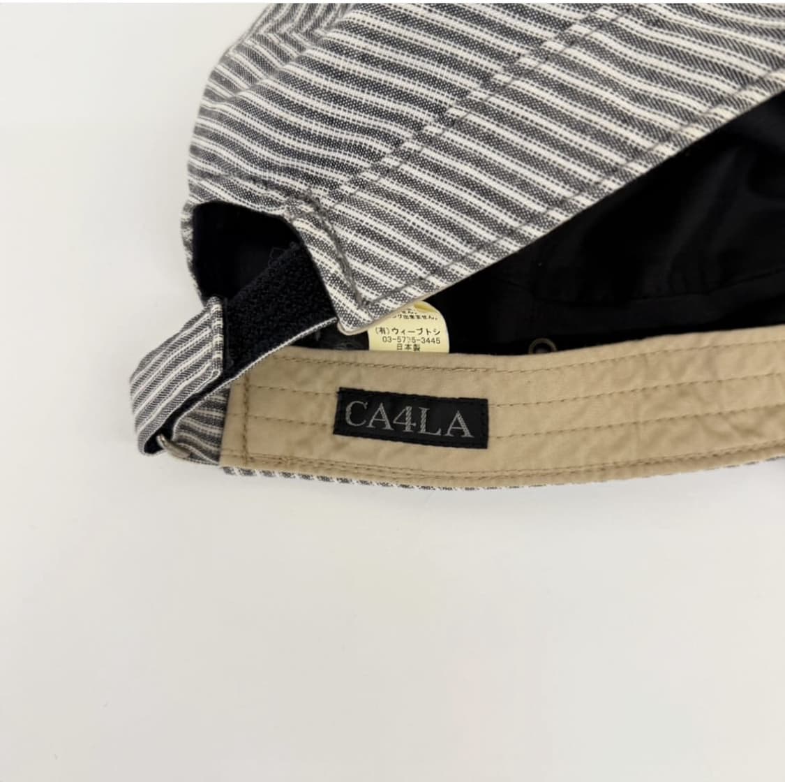 카시라 스트라이프 워크캡 상품이미지3