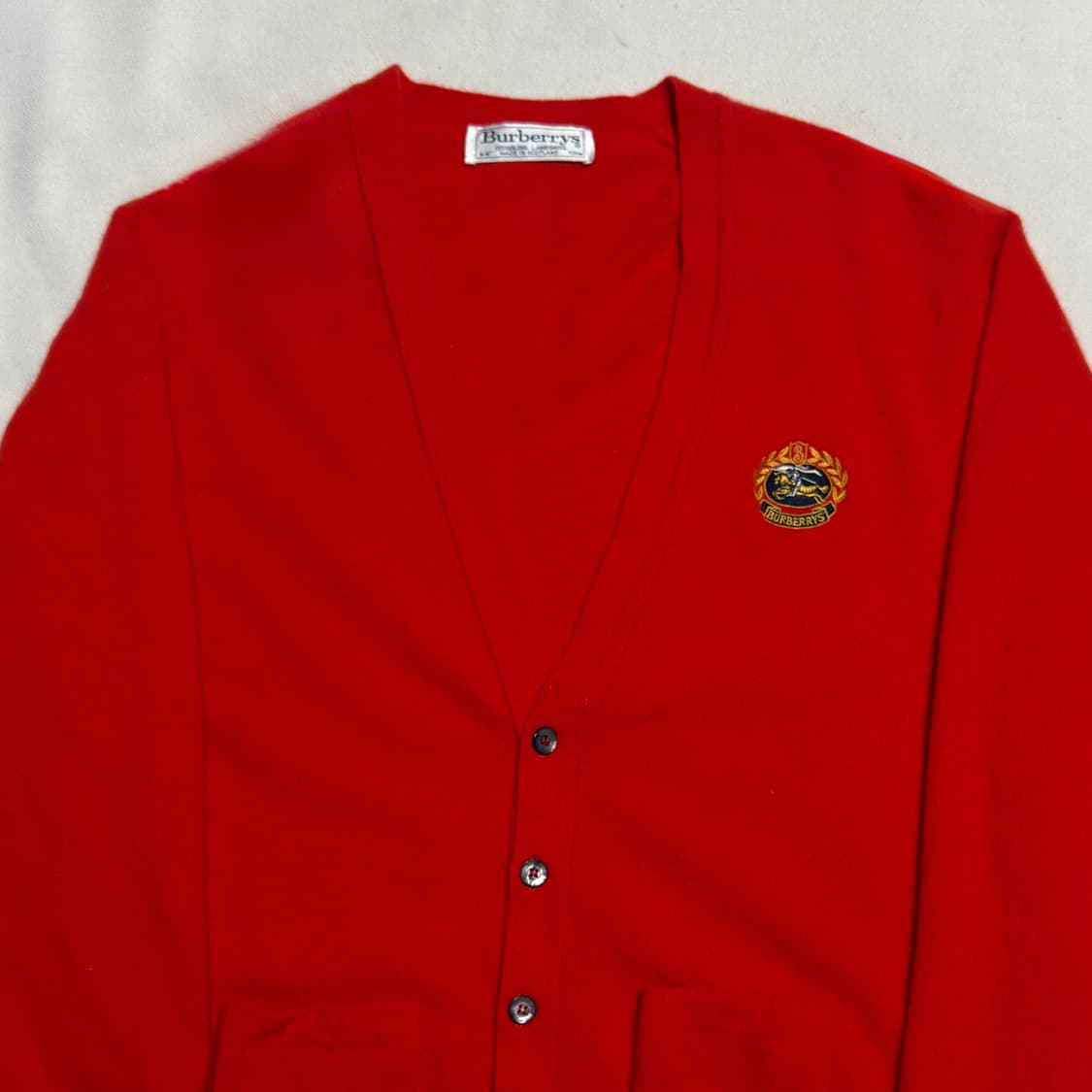 44 버버리 크레프트 로고 울 가디건 상품이미지1
