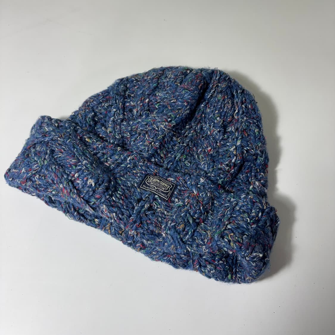 OS 폴로 데님앤서플라이 네이비 꽈배기 비니 상품이미지1