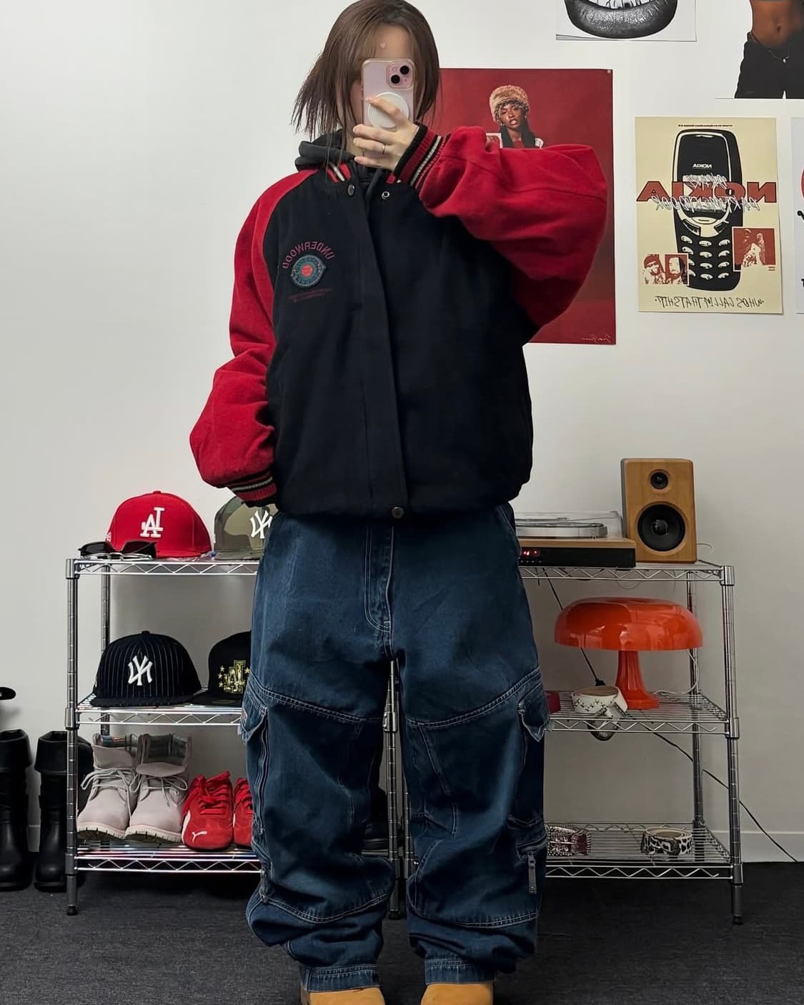 HOBO 데님 디테일 와이드 인디고 데님 팬츠 상품이미지8