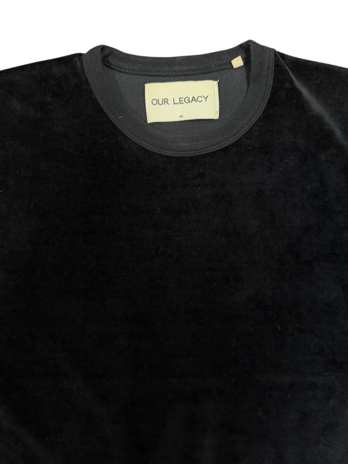 Our Legacy Black Velour Velvet t-shirts 상품이미지4