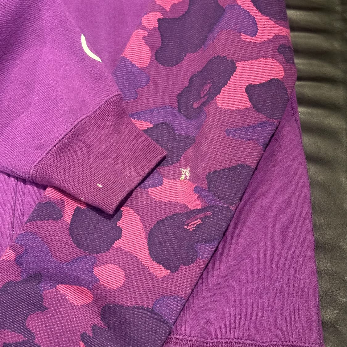 베이프  샤크후드 집업 퍼플 상품이미지4