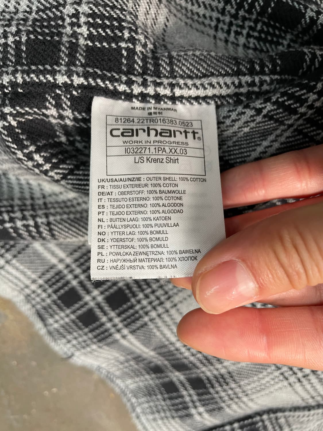 칼하트 WIP 크렌즈 플란넬 셔츠 상품이미지6