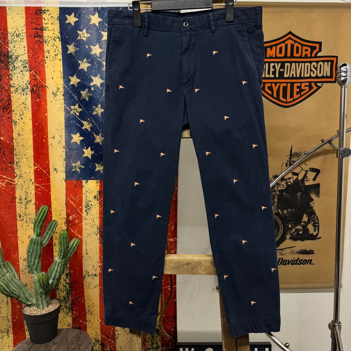 폴로 랄프로렌 신형 모델 페넌트 플래그 로고 클래식 치노 팬츠 N312 상품이미지1