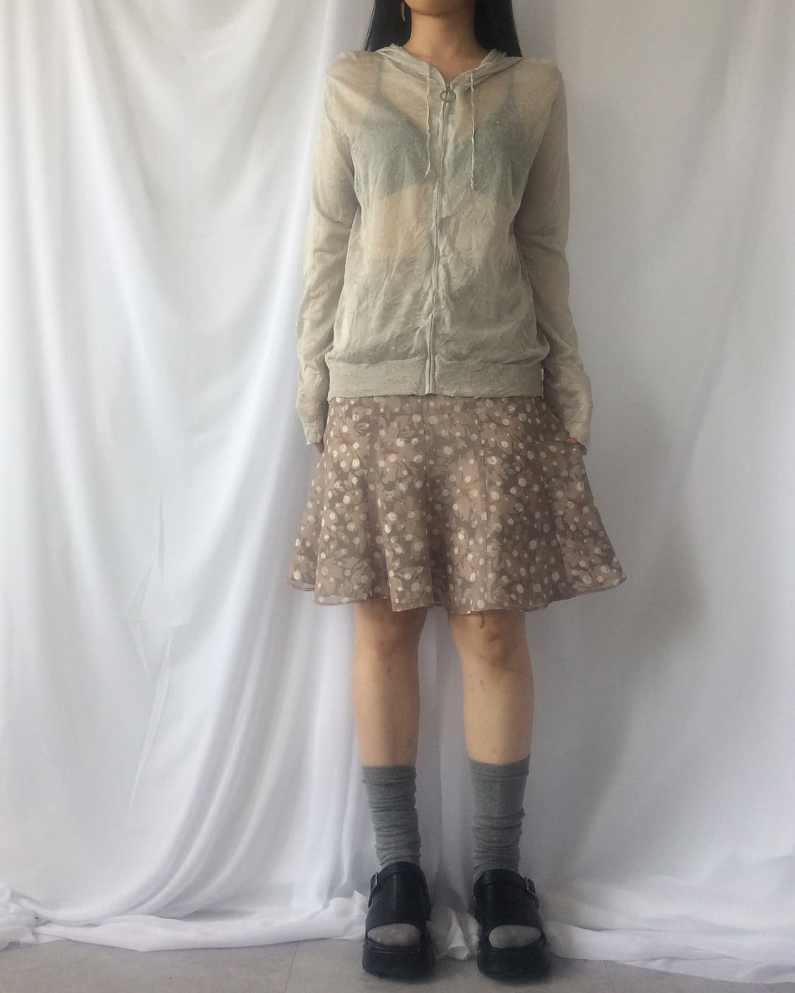 Glitter hood zip up 상품이미지7