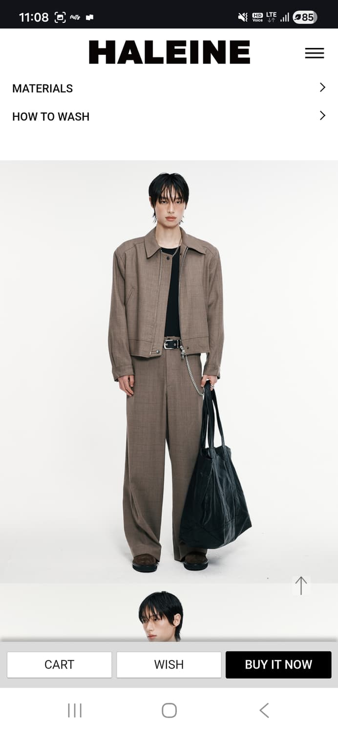 알렌느 3D 울 체크 숏 자켓 베이지 1 사이즈 상품이미지1