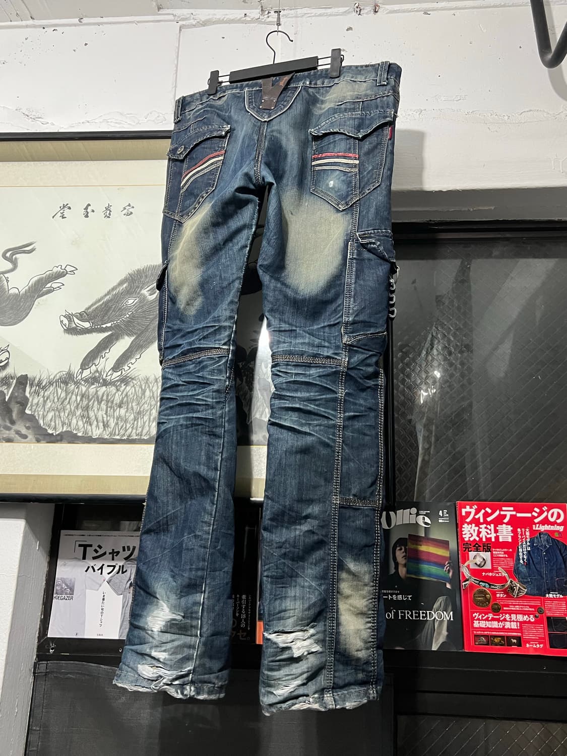 Y.B.R. Yibangren 카고 데님 팬츠 상품이미지5