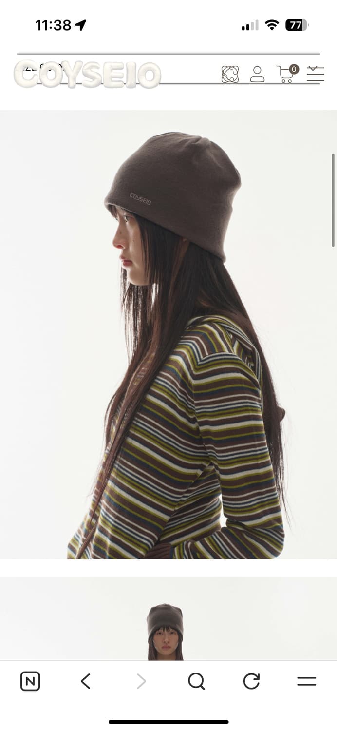 코이세이오 비니 차콜 상품이미지2