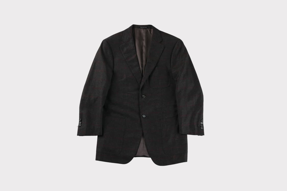 [M] 크리스찬 라크르와 로로피아나 체크 블레이저 (캐시미어 10%) 상품이미지1