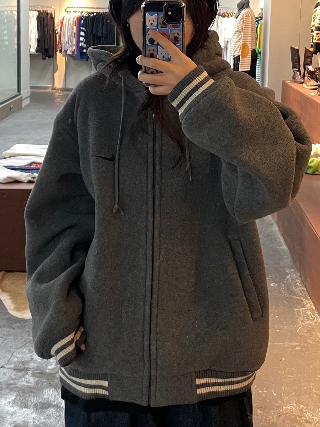 나이키 00’s 올드스쿨 양털 후리스 자켓 H91 상품이미지1