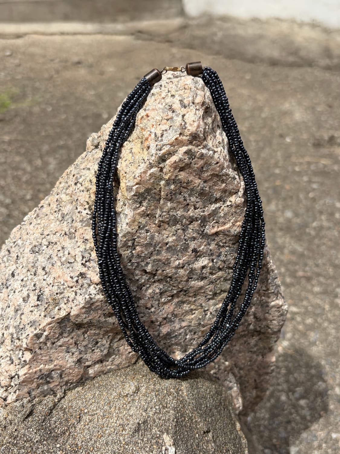 블랙 비즈 초커  상품이미지4