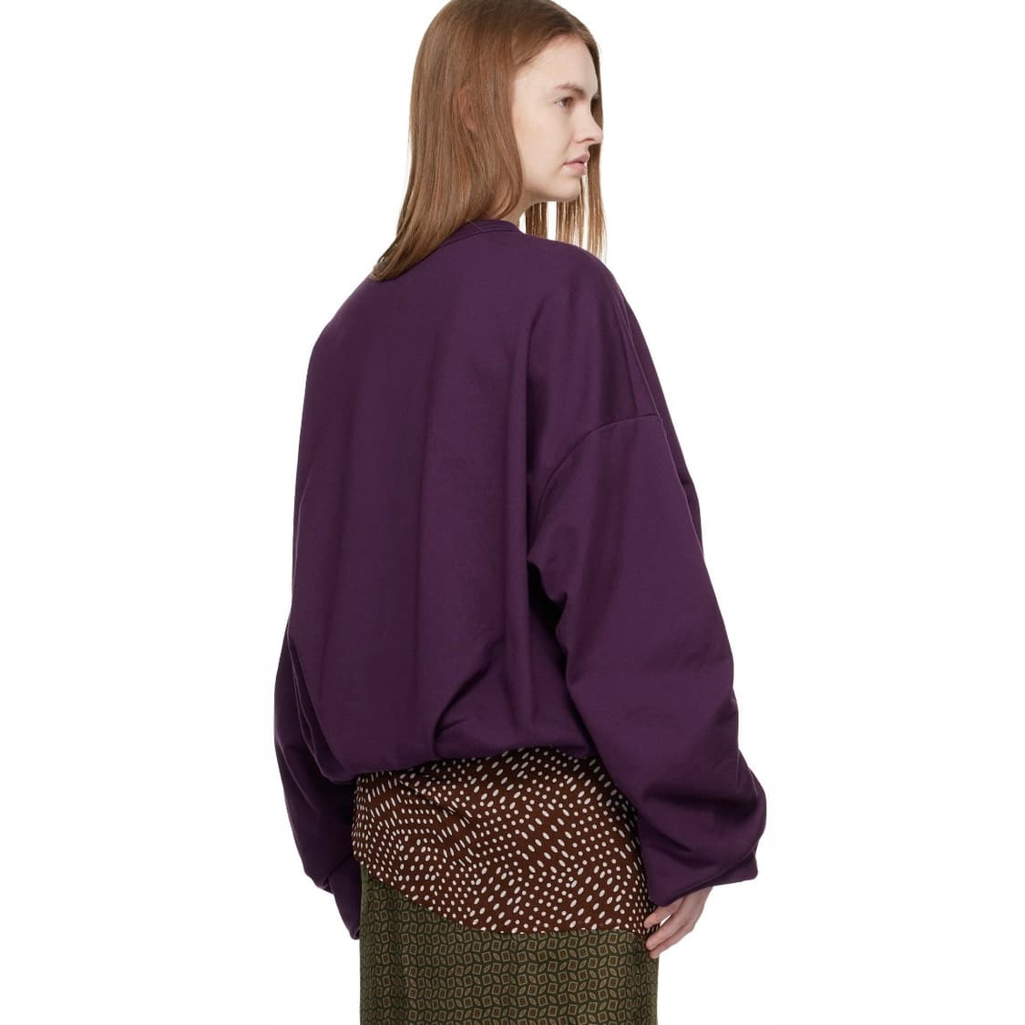 [L]드리스반노튼 26ss 드레이프 스웨트셔츠/퍼플 상품이미지2