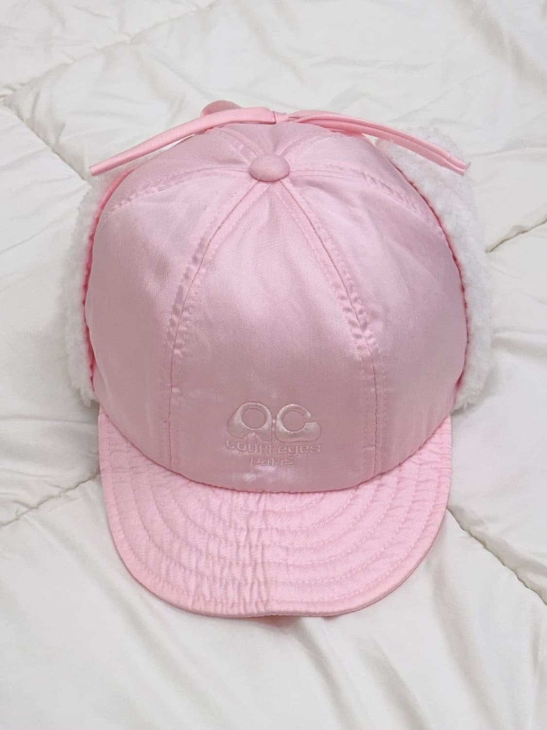  courreges / 꾸레쥬 핑크 이어머프 모자 상품이미지1