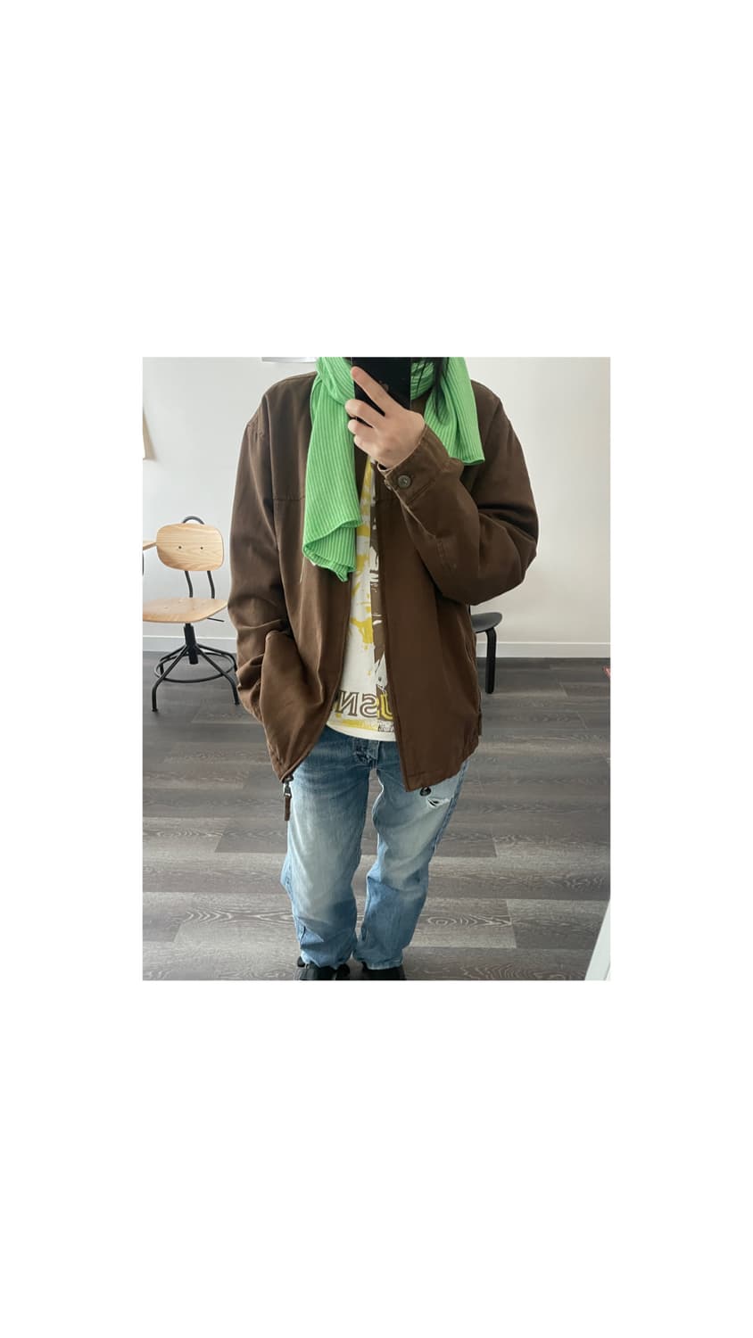 Gap stripe muffler (착용컷) 상품이미지7