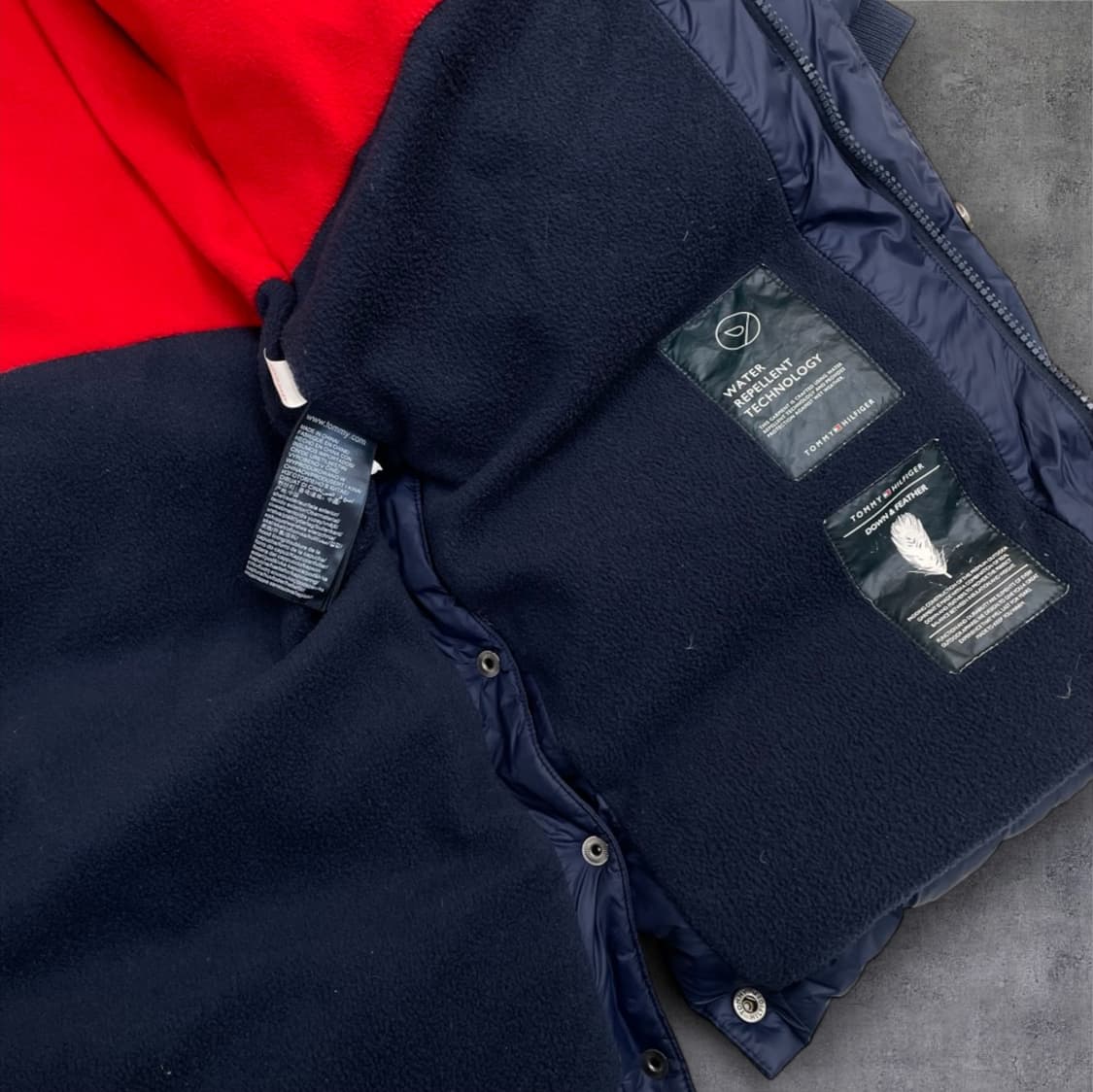 타미힐피거 TOMMY HILFIGER 네이비  후드 롱패딩 152 상품이미지3