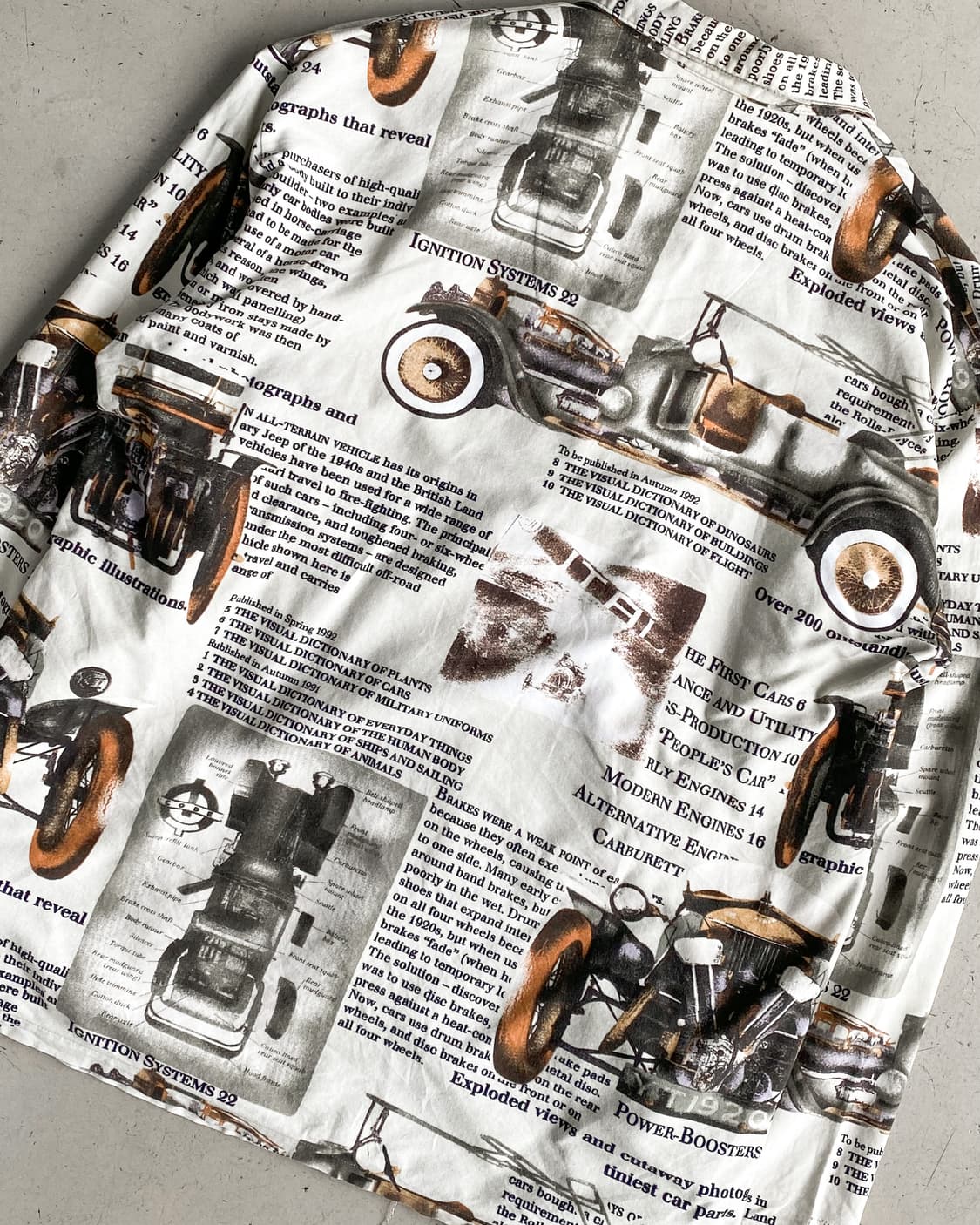 Dornröschen 뉴스페이퍼 패턴 셔츠 상품이미지6