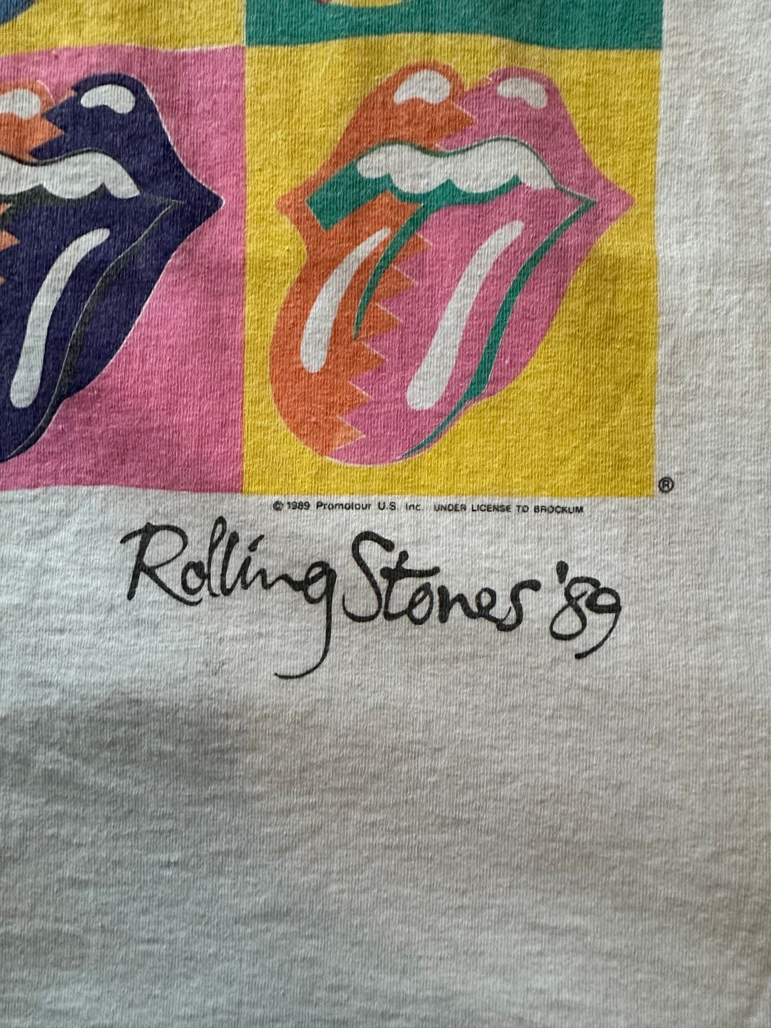 80s USA Rolling Stones Band T Shirt 상품이미지4