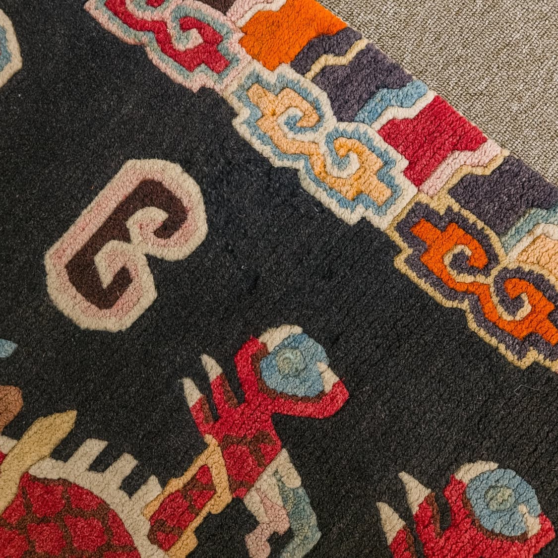 Tibetan Style Double Dragon Rug 상품이미지7