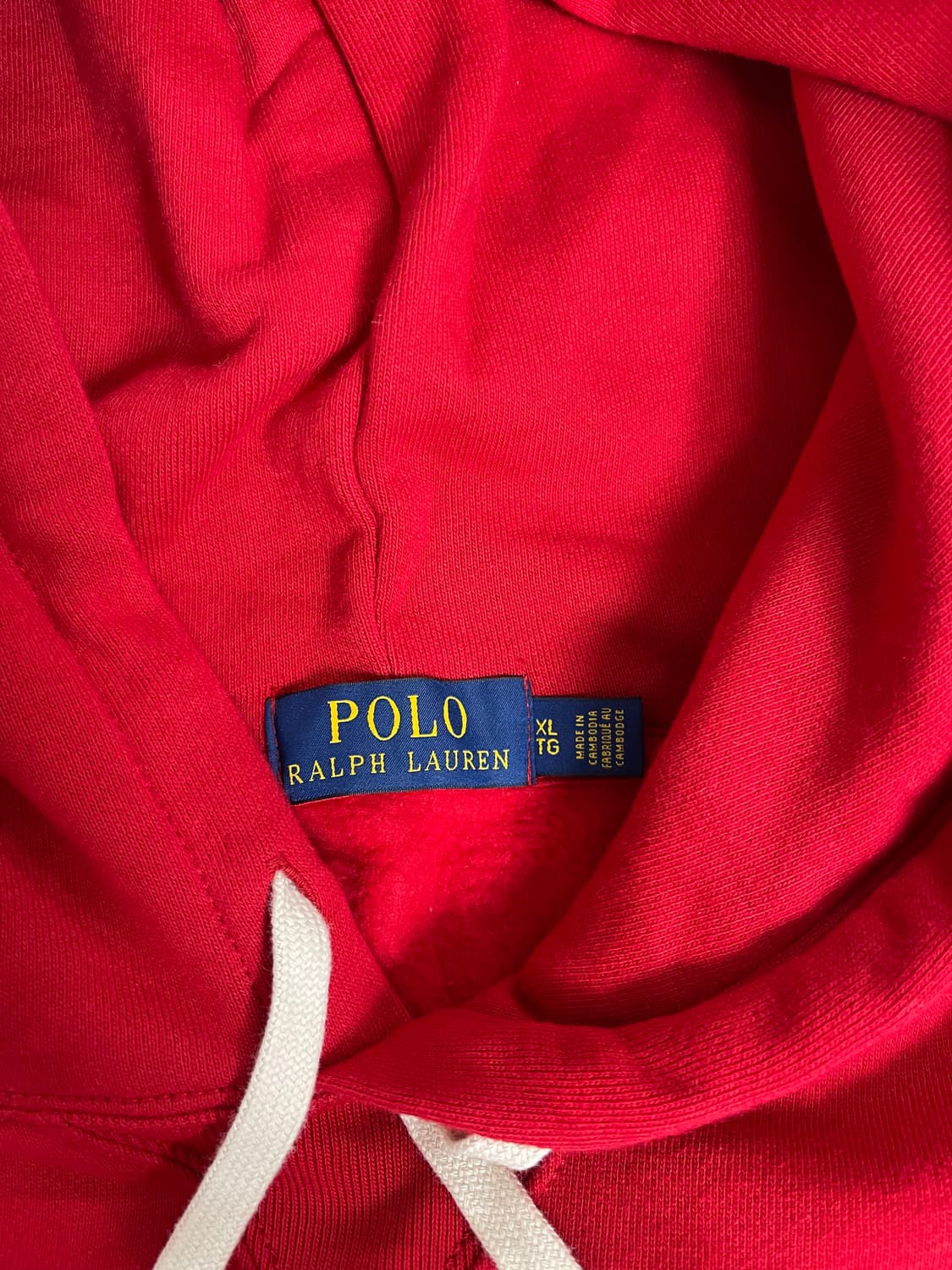 폴로 랄프로렌 레드 후드티 상품이미지7