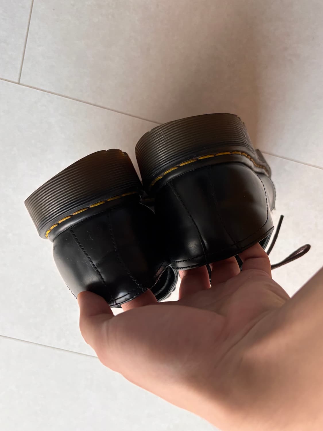 Dr. Martens RAMSEY-Woven Leather Creeper 상품이미지6