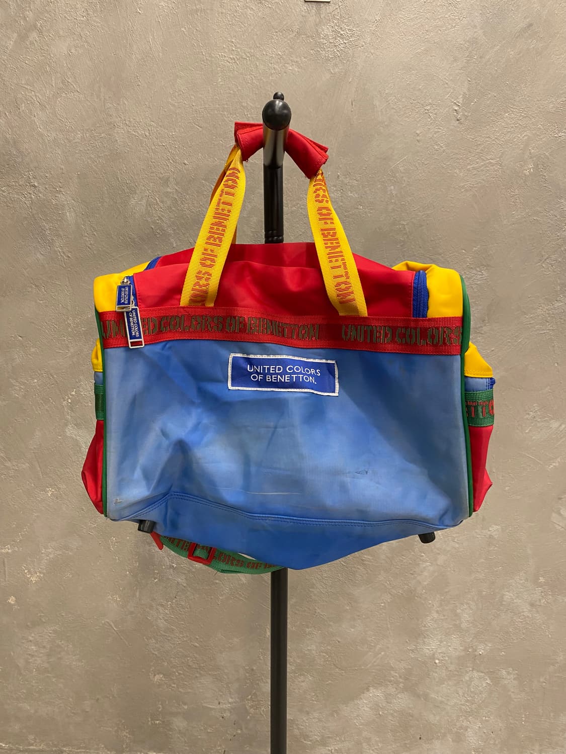 [44*30*26] 90s BENETTON 베네통 멀티컬러 더플백 상품이미지6