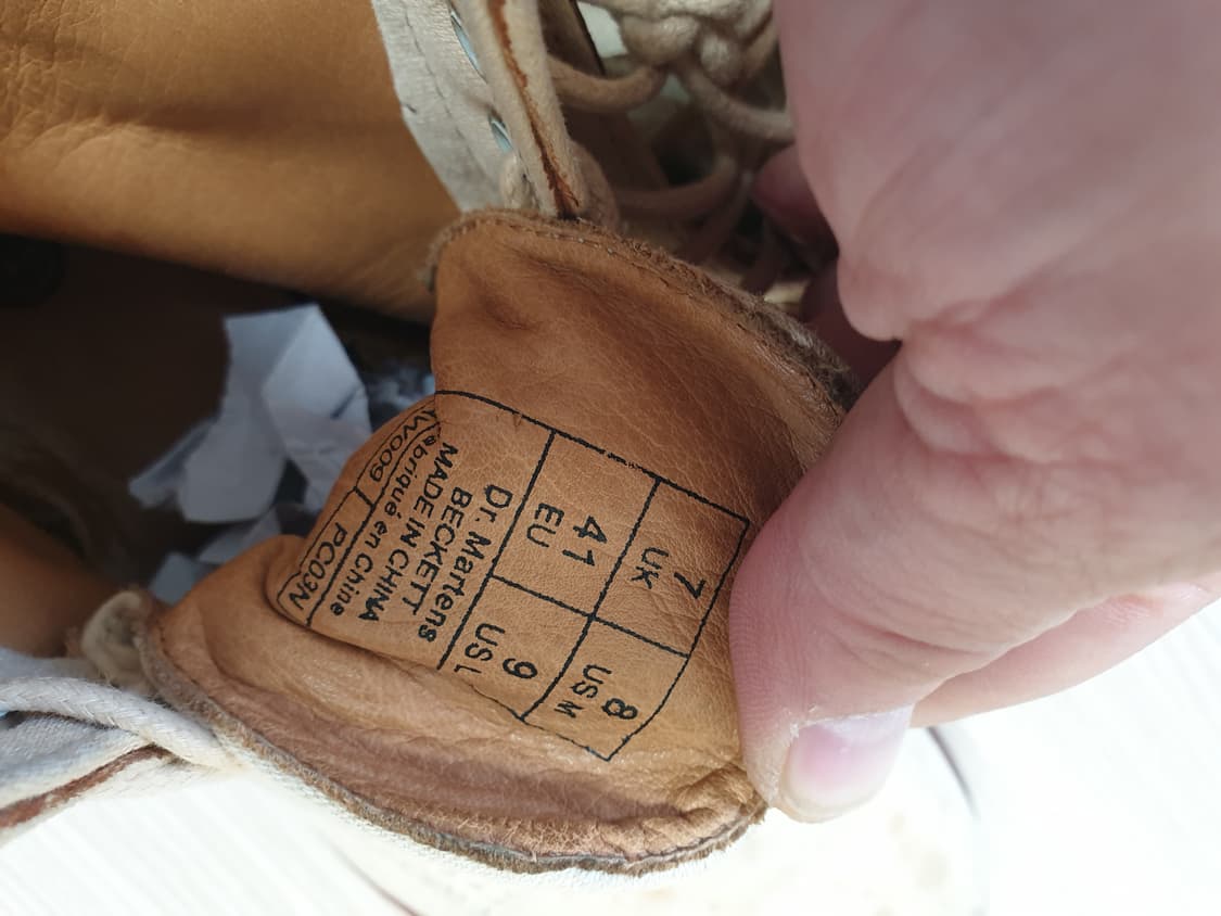 닥터마틴 아이보리색 캔버스 워크 부츠(us9.265-270) 상품이미지8