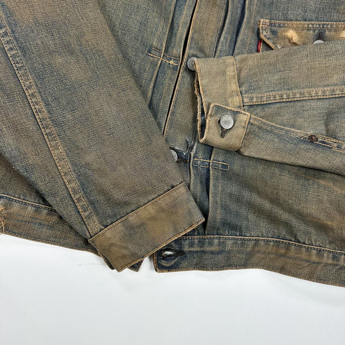 리바이스 오리지널 1세대 워싱 트러커 데님자켓 (40사이즈) 상품이미지4