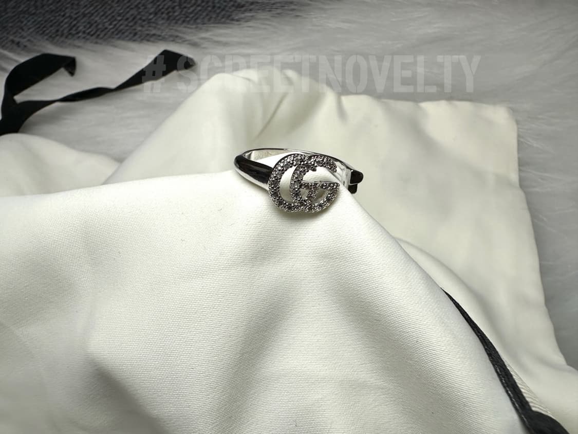 구찌 실버 큐빅 반지 스몰 상품이미지8
