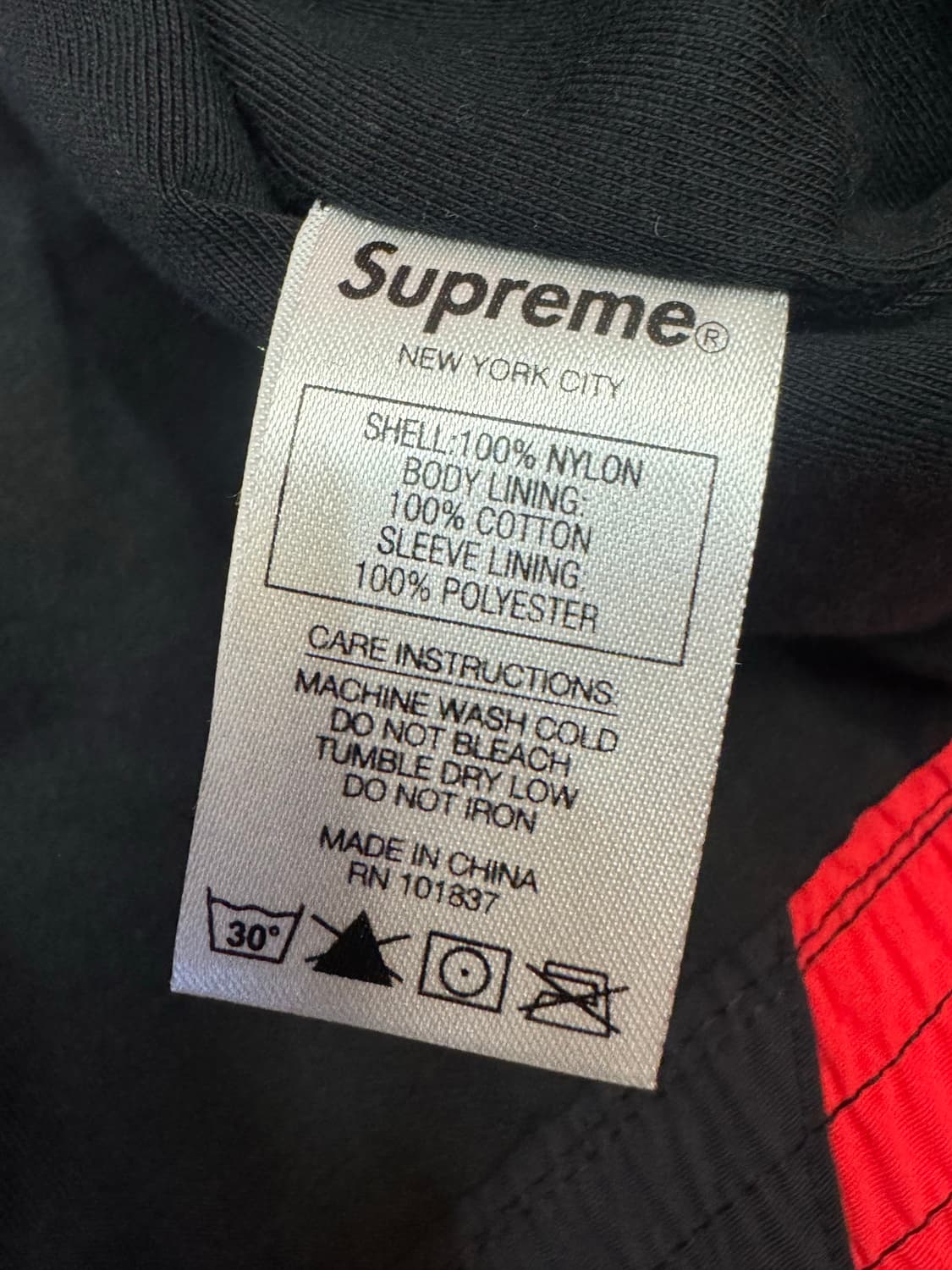 [L] 슈프림 빅레터 트랙자켓 블랙 상품이미지8