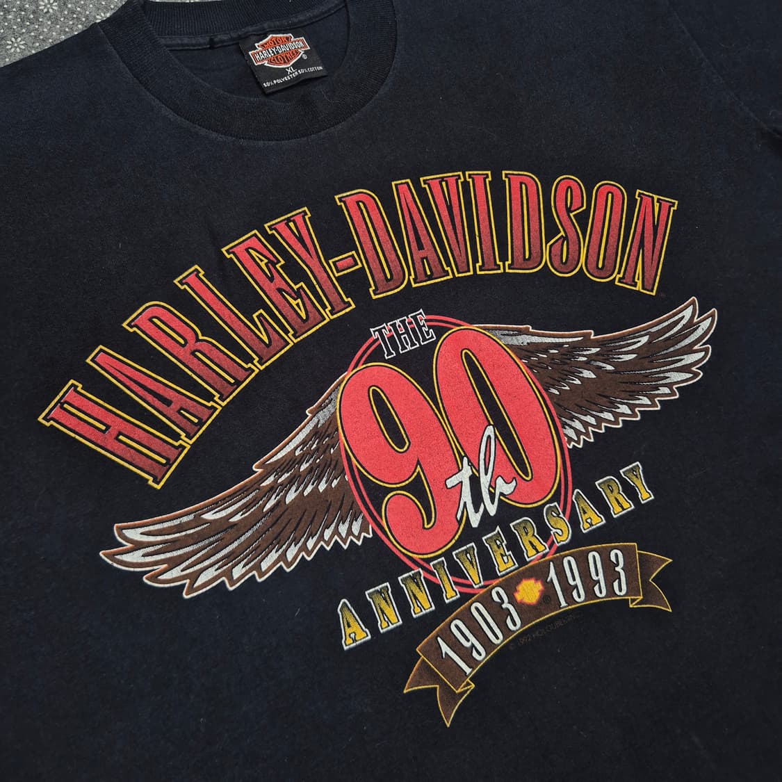 [L]90s US Made 할리데이비슨 90주년 기념-A14 상품이미지2