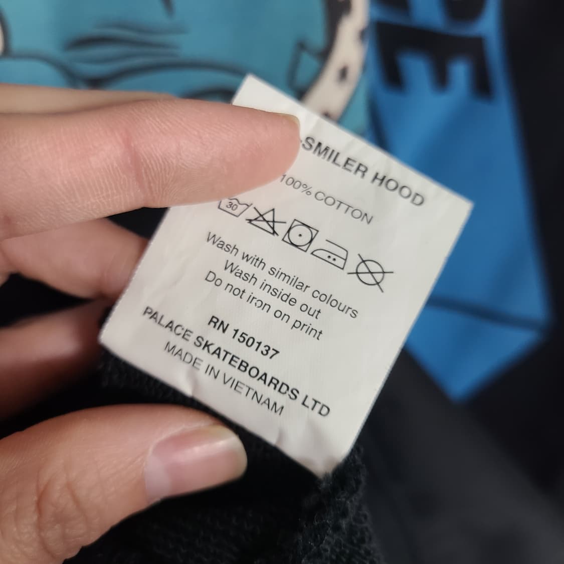 팔라스 정품 트라이 스마일러 후드 블랙 XL 상품이미지7