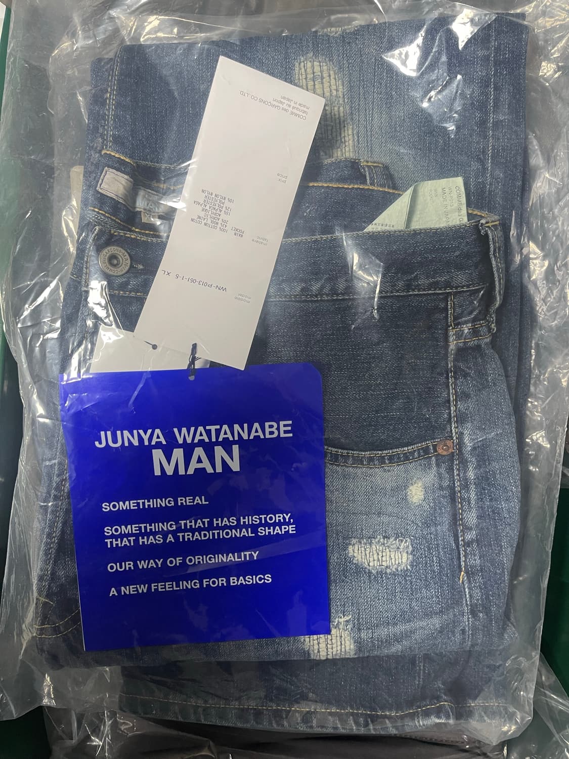 [XL] 준야 와타나베 디스트레스드 셀비지 데님 상품이미지3