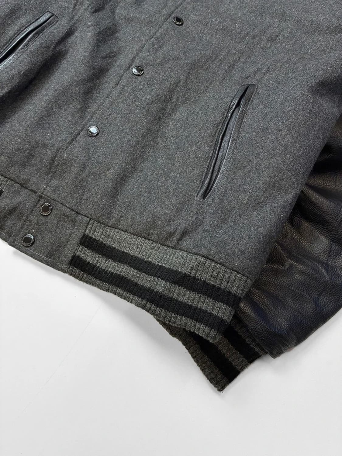 Teddy Smith 물소가죽 배색 바시티 자켓 PN5299 상품이미지5