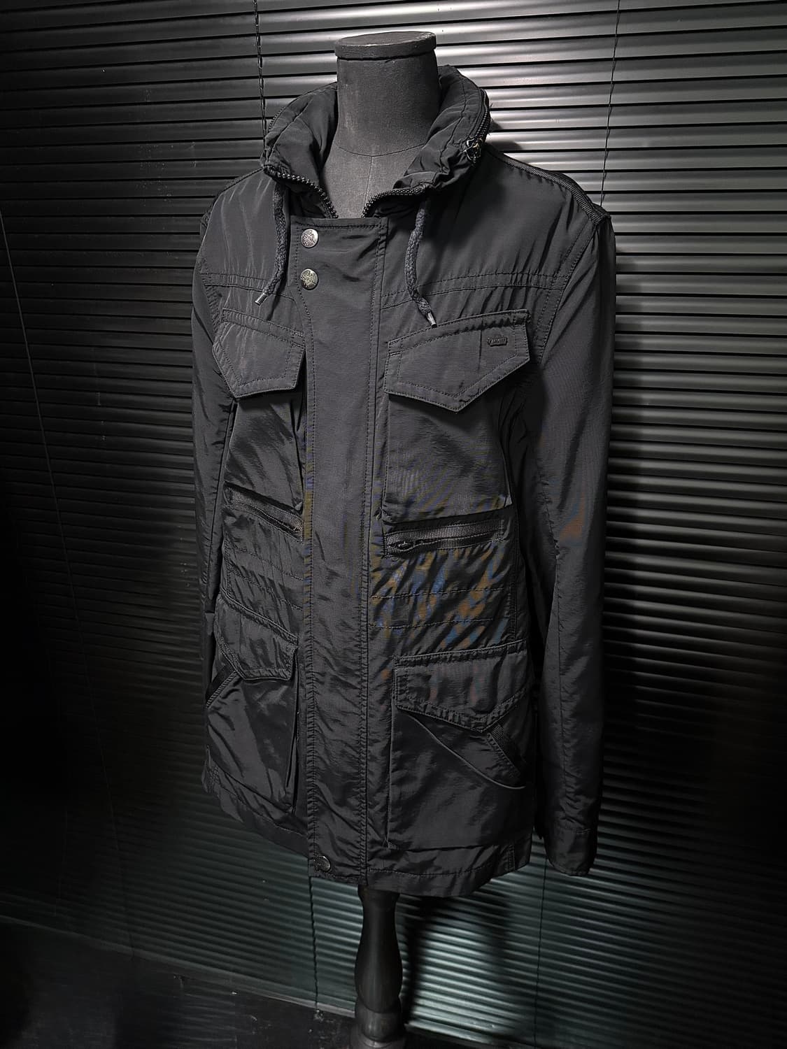 리바이스 워크 야상 자켓 블랙 사파리 포켓 고스 펑크 락 M 95 하이넥 상품이미지1