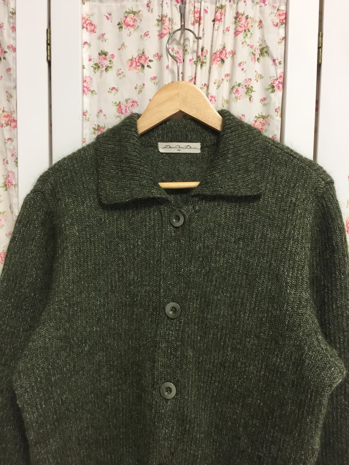 빈티지 녹차 가디건 상품이미지4