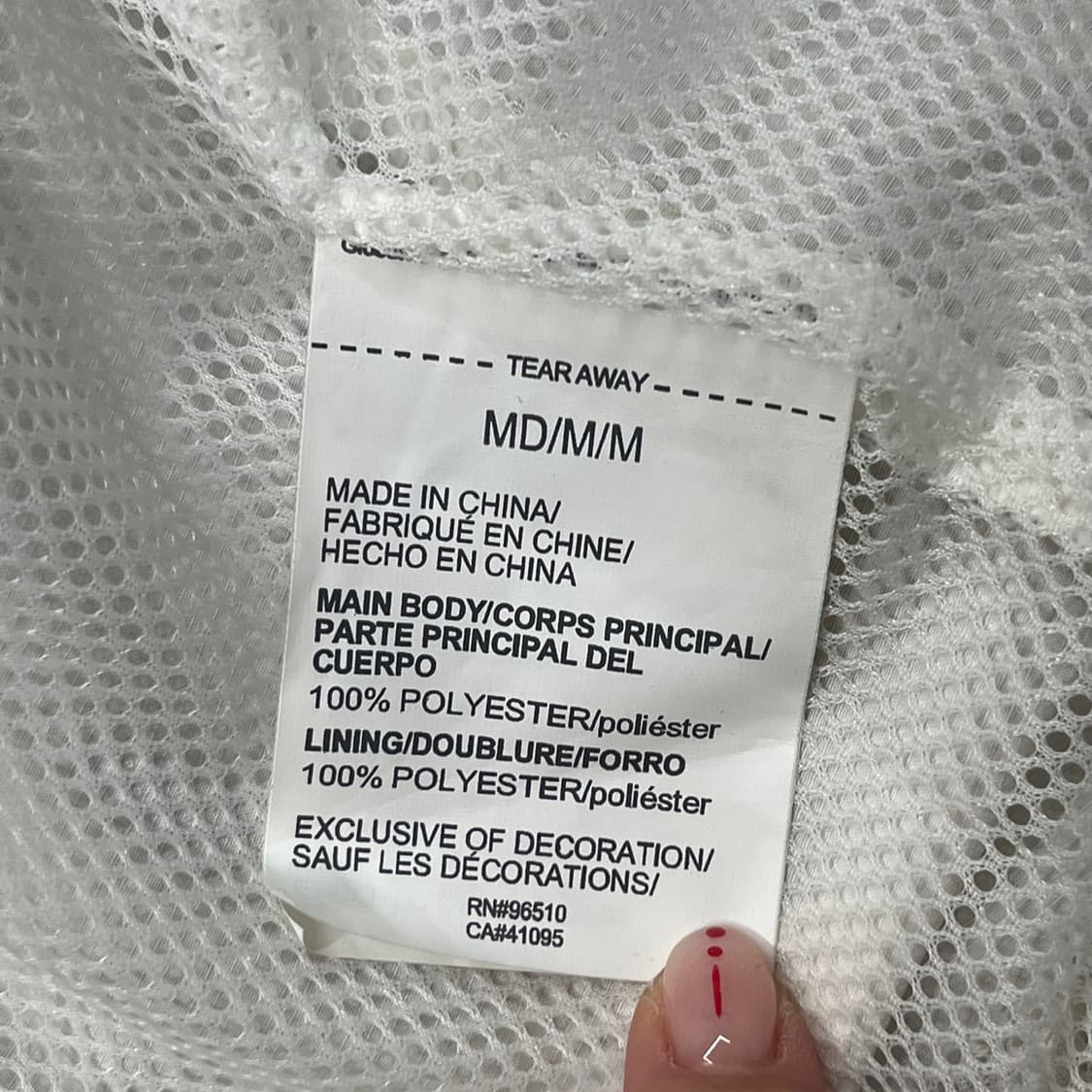 [정품/M] 언더아머 화이트 바람막이 후드 b16 상품이미지9