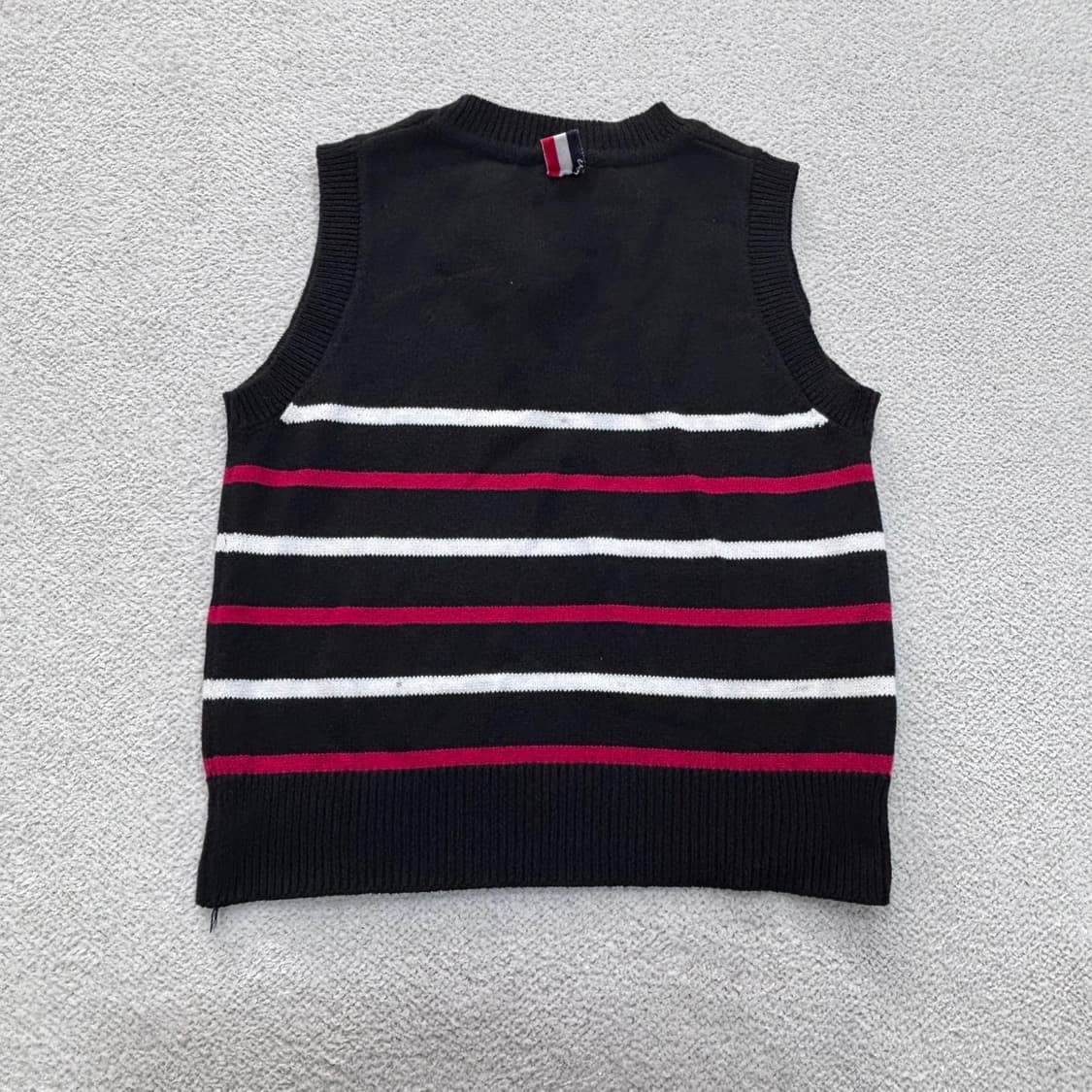 실측확인 빈티지 스트라이프 니트 조끼 0423E 상품이미지2