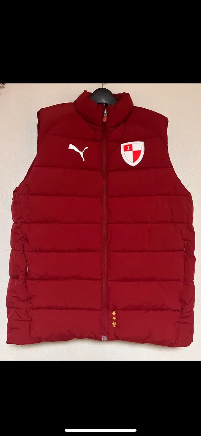 부산 아이파크 유스 선수지급용 패딩조끼 팔아요 M 상품이미지1