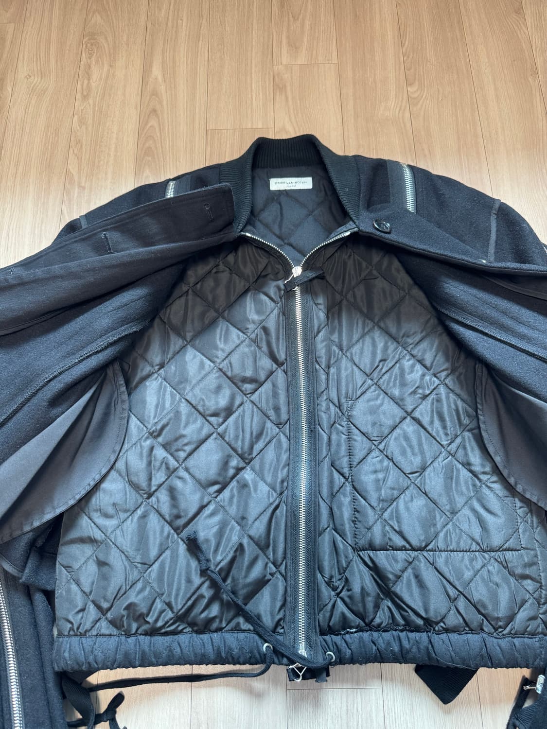 (44)14aw 드리스반노튼 멀티zip 봄버 상품이미지2