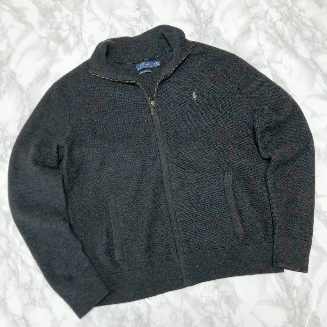 폴로 랄프로렌 니트 집업 자켓 거의새거 남성용 상품이미지1